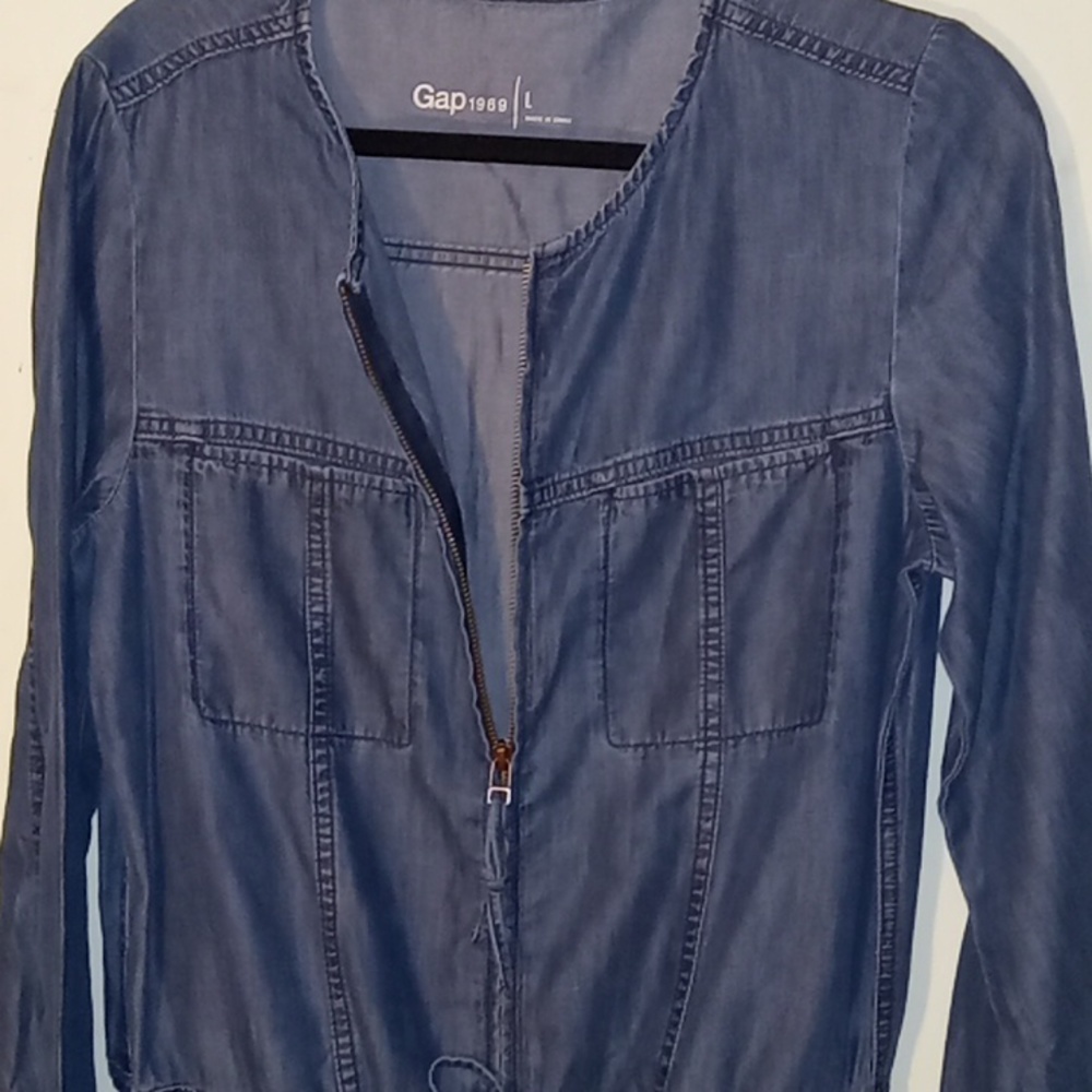 Gap Chambray Boilersuit - image 6